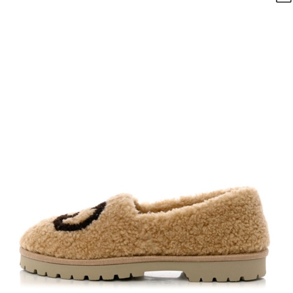 Gucci • Elsa 5 Interlocking G Sherpa Clog Slipper NWT New in Box Size 38 - Picture 13 of 16